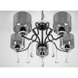 Lampa Sufitowa Luxury z Kryształkami 5 Kloszy APP958 Toolight
