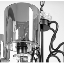 Lampa Sufitowa Luxury z Kryształkami 5 Kloszy APP958 Toolight