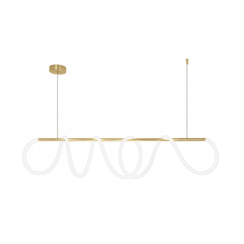 Lampa Wisząca Long APP854 Gold Toolight