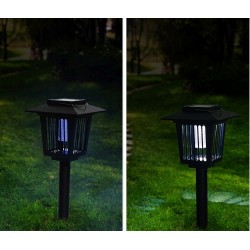 Lampa Owadobójcza Solarna LED Ogrodowa Wbijana Lampion