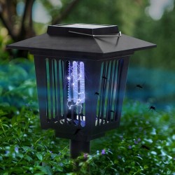 Lampa Owadobójcza Solarna LED Ogrodowa Wbijana Lampion