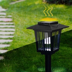 Lampa Owadobójcza Solarna LED Ogrodowa Wbijana Lampion