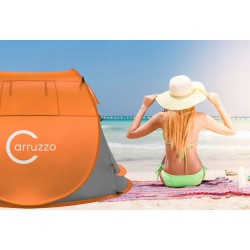 Namiot Plażowy Automatyczny Pop Up Turystyczny Pomarańczowy