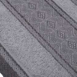 Ręcznik 70x140 cm Bawełniany Szary Panama