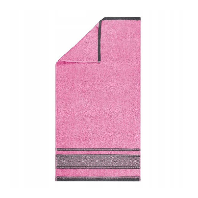 Ręcznik 70x140 cm Bawełniany Różowy Panama