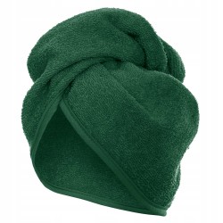 Turban Ręcznik do Włosów Zielony Frotte