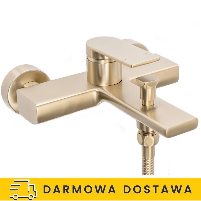 Bateria wannowa Rea Verso Gold Brush Słuchawka Prysznicowa