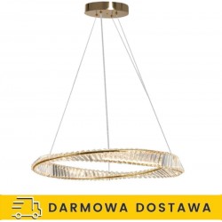 Lampa Wisząca Kryształowa Złota 60 cm APP1064-1CP Toolight