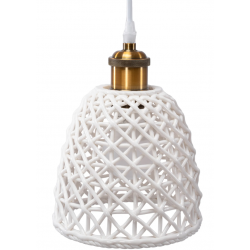 Lampa Wisząca Ceramiczna Biała APP1006-1CP Toolight