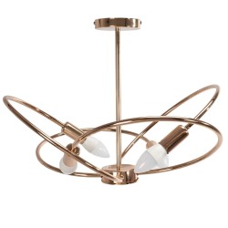 Lampa Sufitowa Metalowa Miedziana Pająk 60 cm APP1092-4C Toolight