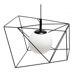 Lampa Sufitowa Wisząca Druciana Asymetryczna 34 cm APP1022-1CP Toolight