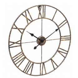 Zegar ścienny duży złoty loft 50 cm