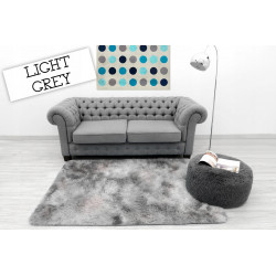 Miękki wysoki dywan pluszowy ombre 140x200 plusz light grey