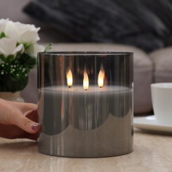 Lampion Świeca LED z Podświetlonym Płomieniem XXL