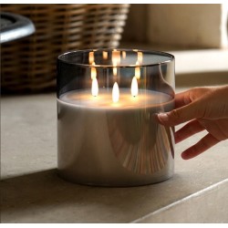 Lampion Świeca LED z Podświetlonym Płomieniem XXL