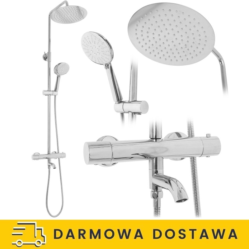 copy of Zestaw prysznicowy Lungo Złoty z Termostatem Rea