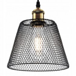 Lampa Sufitowa Metalowa Siatka Wisząca E27 Toolight APP944-1CP