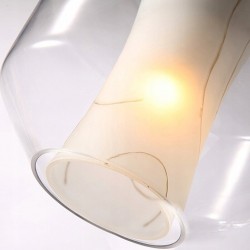 Lampa Sufitowa Wisząca Szklana Marble E27 Toolight APP909-1CP