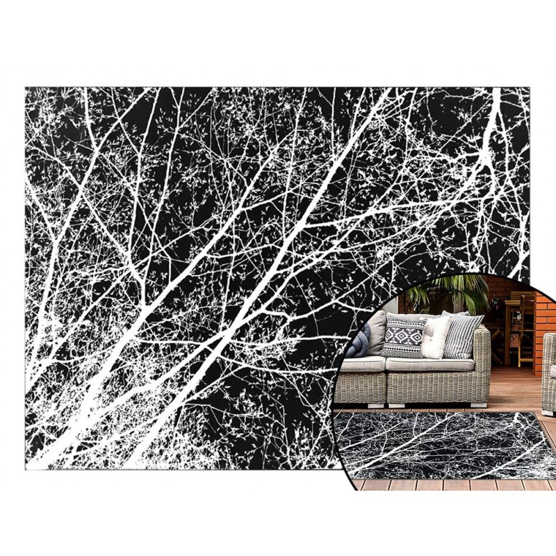 Dywan Nature 4D Black/White Trees 160x230 cm