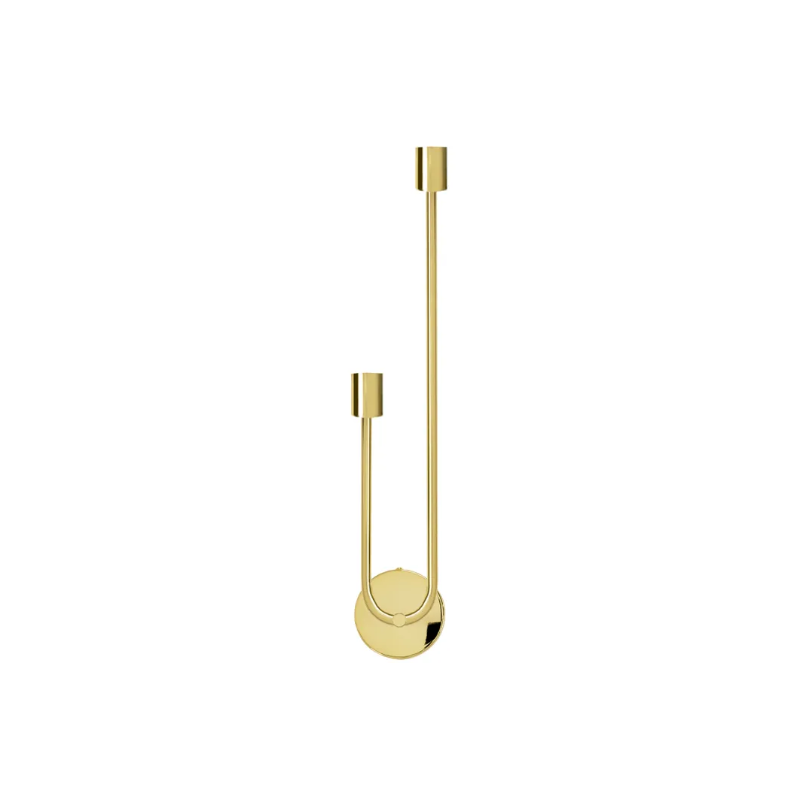 Kinkiet Złoty Podwójny Loft Lampa Ścienna 50 cm Toolight