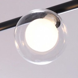 Lampa Sufitowa Metalowa Czarna 8 Kul Industrial APP754-8CP