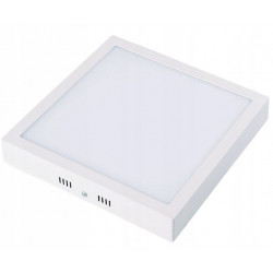 Panel LED natynkowy 30 cm kwadratowy biały 24W barwa neutralna