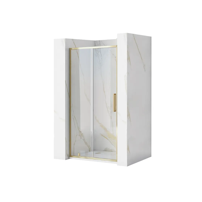 Drzwi Prysznicowe 120 cm Złote Rea Rapid Slide Przesuwne