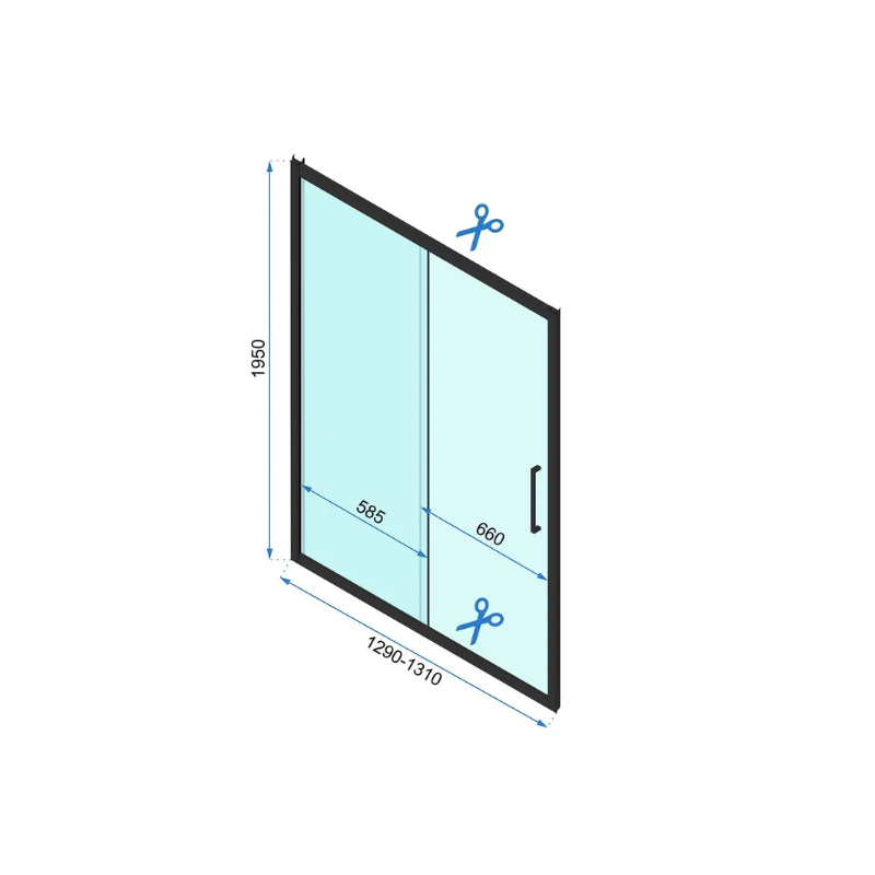 Drzwi Prysznicowe 130 Cm Rea Rapid Slide Przesuwne Chromowane Sklep