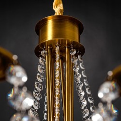 Lampa Sufitowa Kryształowy Żyrandol APP765-6CP