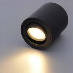 Lampa Spot Biały Plafon 8 cm GU10 Czarny