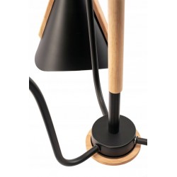 Lampa Sufitowa Skandynawska Trójramienna Czarna APP605-3C