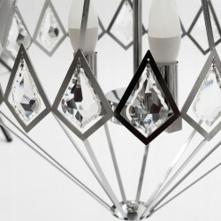 Lampa Sufitowa Wisząca Kryształowa Diament APP767-3CP