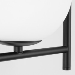 Lampa Ścienna Kinkiet Podwójny Czarny Biała Kula APP1170 Plafon 2w1 Toolight