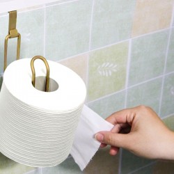 Uchwyt WC na Papier Toaletowy Metalowy Złoty Wieszak