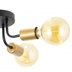 Plafon Czarno Złoty APP1118 Loft Lampa Sufitowa 5 Ramion Pająk Toolight