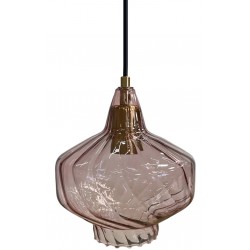 Lampa Wisząca Szklana Różowa APP1102 Toolight