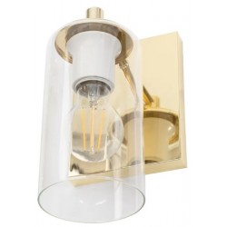 Lampa Ścienna Szklana Kinkiet Złoty APP1224 Toolight