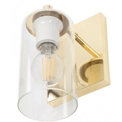 Lampa Ścienna Szklana Kinkiet Złoty APP1224 Toolight