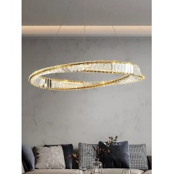 Lampa Wisząca Kryształowa 78 cm APP1202 Toolight