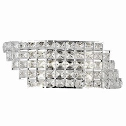 Lampa Ścienna Szklana Kinkiet Glamour Kryształowy APP676 Toolight