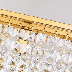 Lampa Wisząca Złota Kryształowa Potrójna APP1113 Toolight