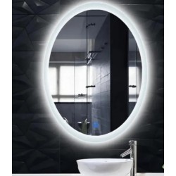 Lustro LED Podświetlane 70 cm Dotykowe Okrągłe Duże Ścienne