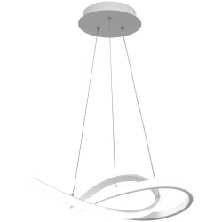 Lampa Sufitowa Ring Biała 55 cm APP392 LED + Pilot Toolight