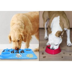 Lick Mata Spowalniająca Jedzenie dla Psa Niebieska