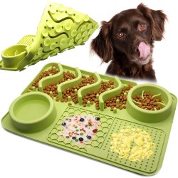 Lick Mata Spowalniająca Jedzenie dla Psa Zielona
