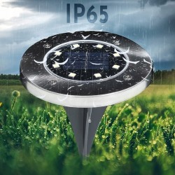 16x Lampa Solarna Gruntowa LED Najazdowa Okrągła 12 Led