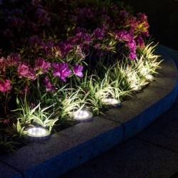 16x Lampa Solarna Gruntowa LED Najazdowa Okrągła 12 Led