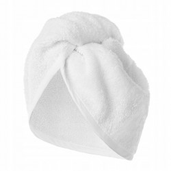 Ręcznik do Włosów Turban na Głowę Frotte Biały