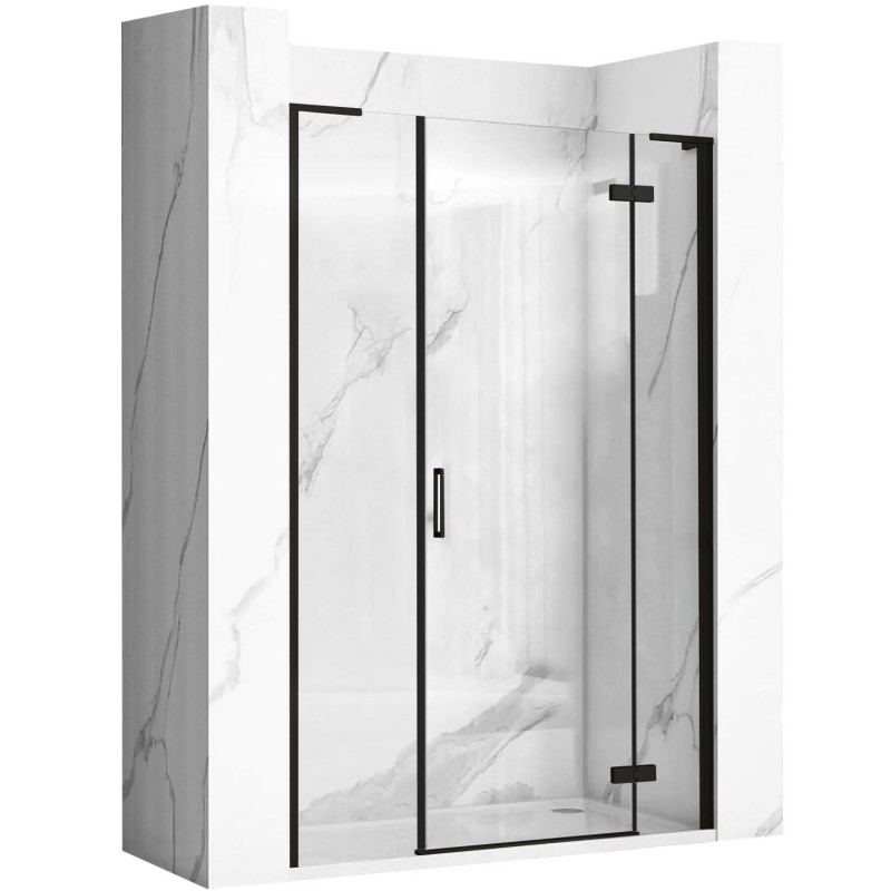 Drzwi Prysznicowe Hugo 100 cm Czarne Rea Uchylne