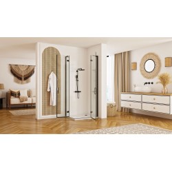 copy of Kabina prysznicowa 80x80 Hugo Rea Black Uchylna